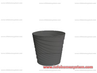 SAKSIJA TOSCANA 14CM SIVA                                             