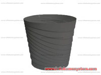 SAKSIJA TOSCANA 30CM SIVA                                             