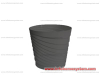 SAKSIJA TOSCANA 18CM SIVA                                             