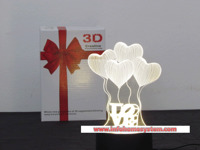 LAMPA LED 3D SRCE                      