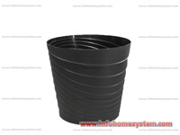 SAKSIJA TOSCANA 22CM ANTRACIT                                             