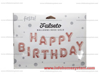 BALON SLOVA HAPPY BIRTHDAY FALSETO FESTA                    