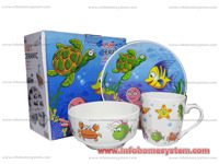 DECIJI SET ZA DORUCAK 3/1 MORSKO CARSTVO                    